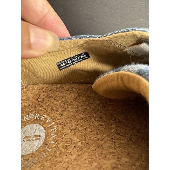 Revitalign 8 Orthotic Slip-On Blue Floral Sneaker Casual Shoes - Picture 9 of 9